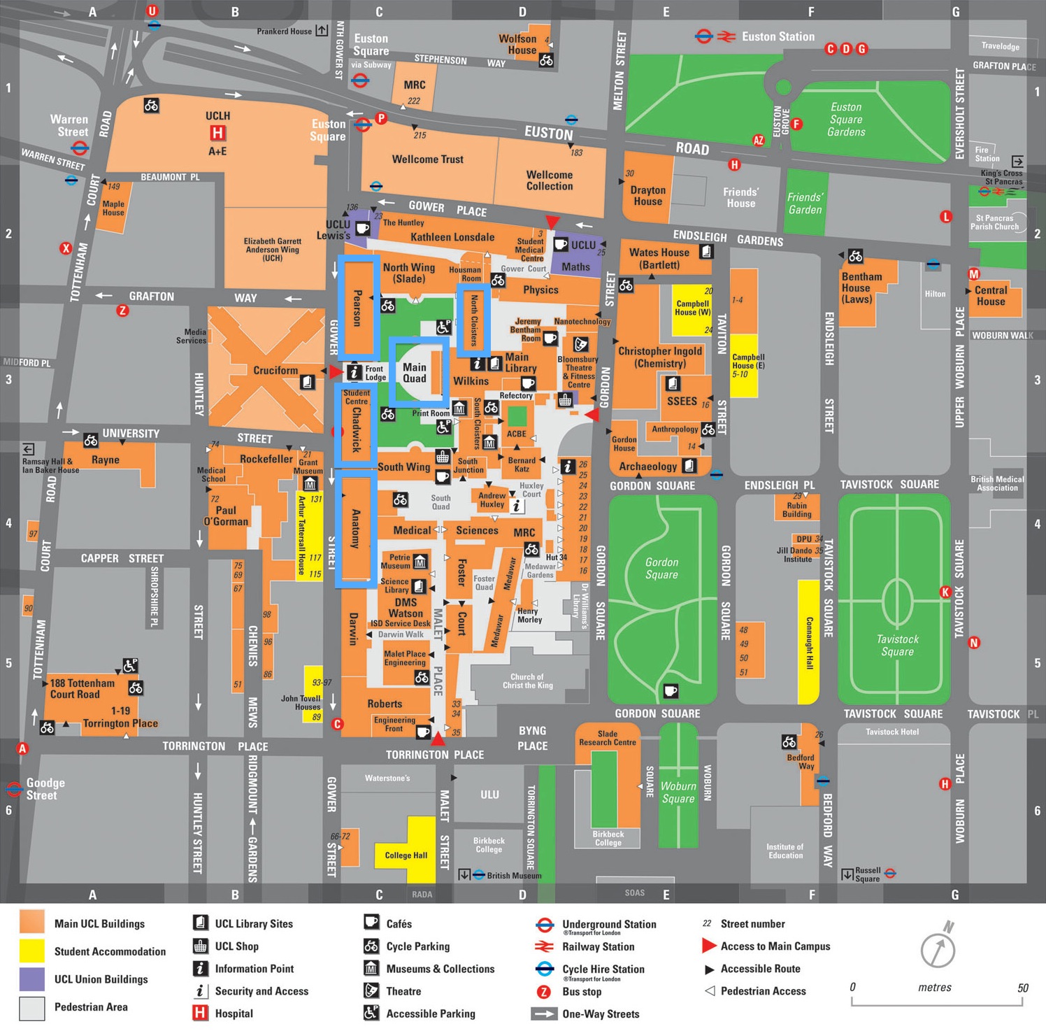 UCL Campus Map